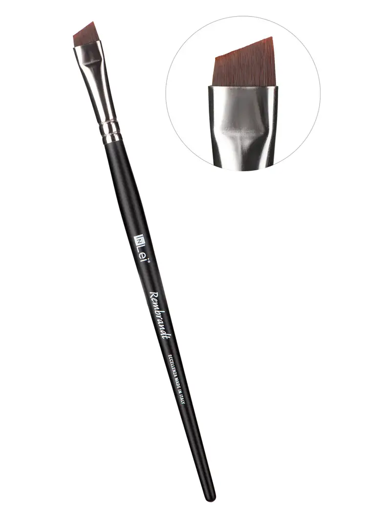 InLei REMBRANDT pennello professionale a taglio obliquo con base larga per Brow Artist