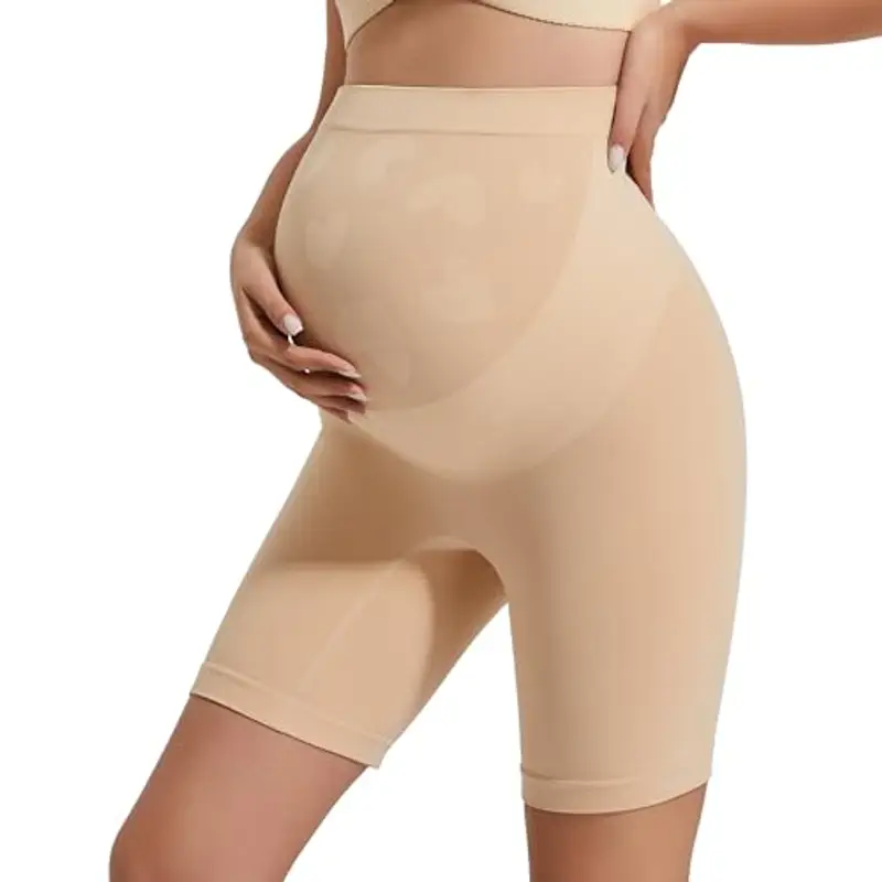 INNERSY Pantaloncini Premaman Sottogonna Beige