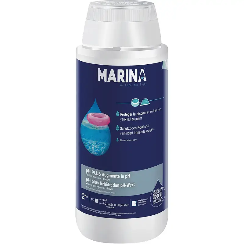 Innovative Water Care Prodotto per la manutenzione della piscina ph+ in polvere