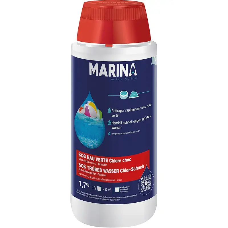 Innovative Water Care Prodotto per la manutenzione della piscina sos acqua verde