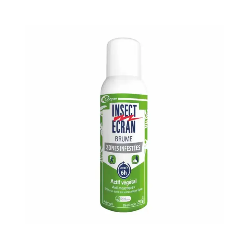 InsectEcran Insect Ecran Spray Antizanzare Attivo Vegetale Da 6 Mesi Fiore di Cotone 100ml