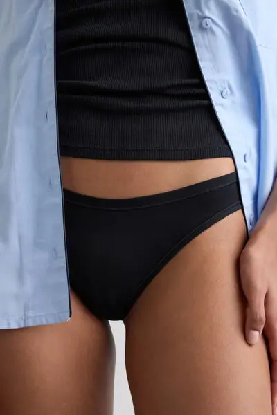 Brasiliana in Cotone Ultralight Cotton Donna Nero