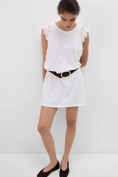 Camicia da notte in Cotone Ultrafresh Made with Love Donna Bianco