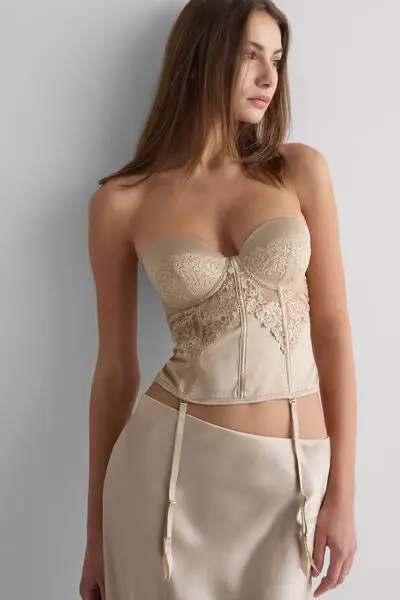 Intimissimi Guepiere Anna Silky Flowers Donna Naturale