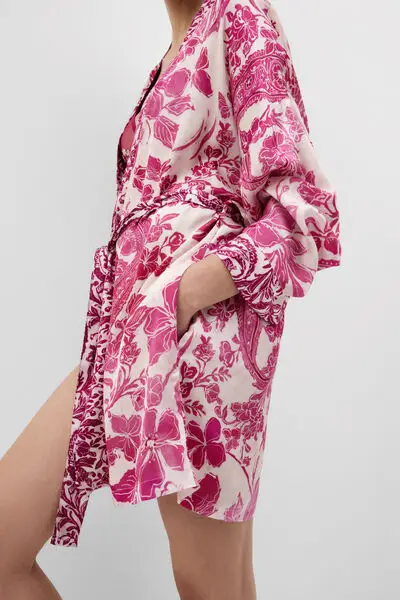 Intimissimi Kimono in Raso di Viscosa Brighten Your Day Donna Stampa