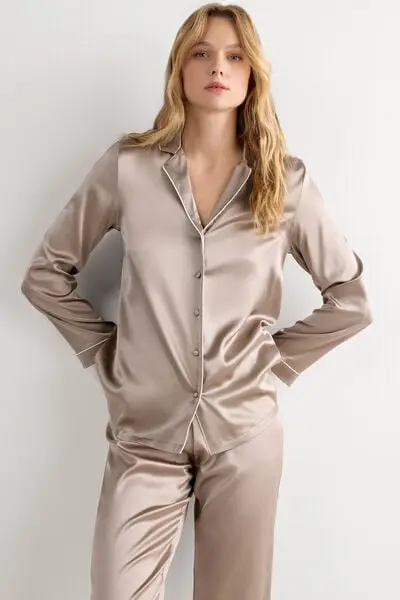 Intimissimi Giacca in Seta a Taglio Uomo Donna Naturale