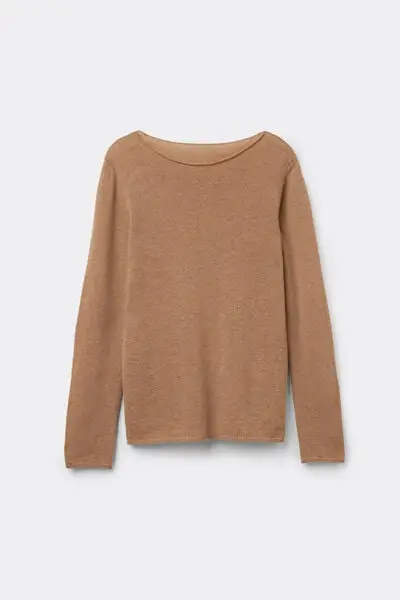 Intimissimi Maglia Manica Lunga 100% Cashmere Donna Naturale