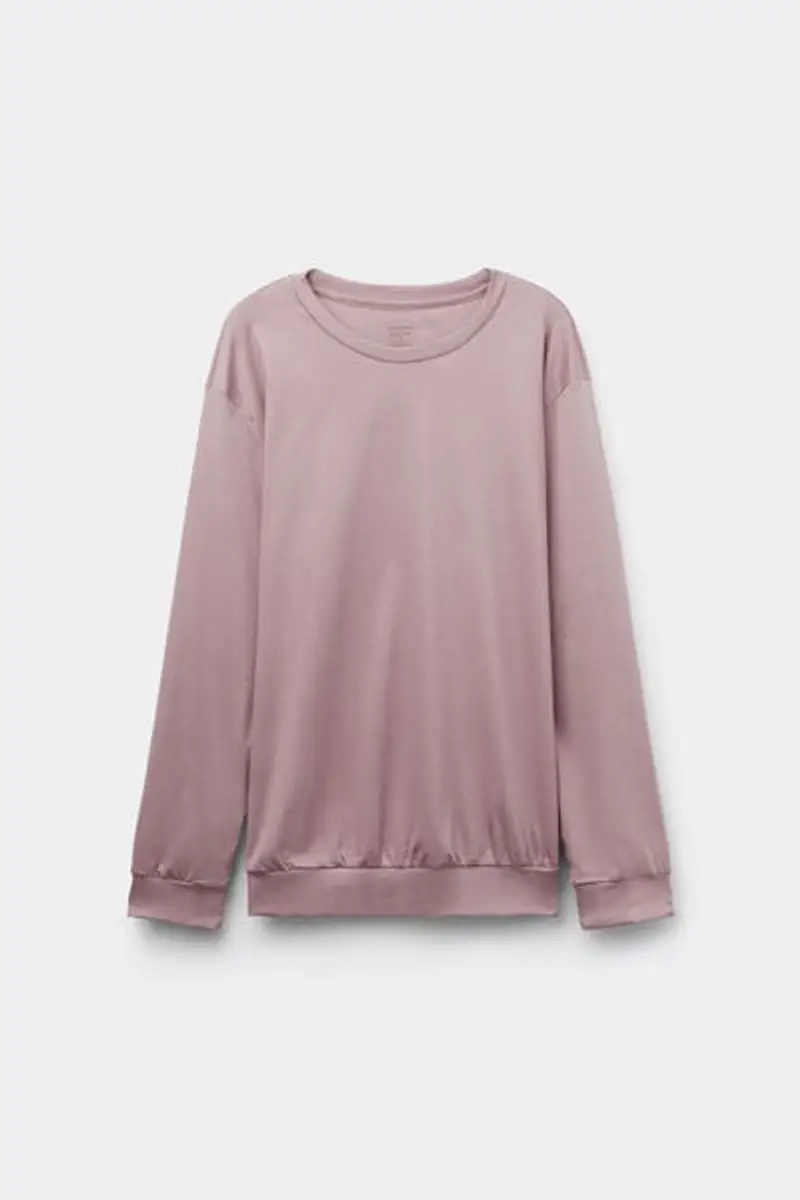 Intimissimi Maglia Manica Lunga in Cotone Elevated Cotton Donna Viola