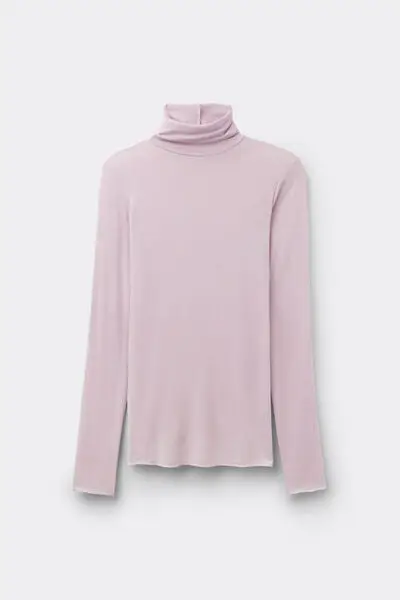 Intimissimi Maglia Ultralight con Cashmere A Collo Alto Donna Viola