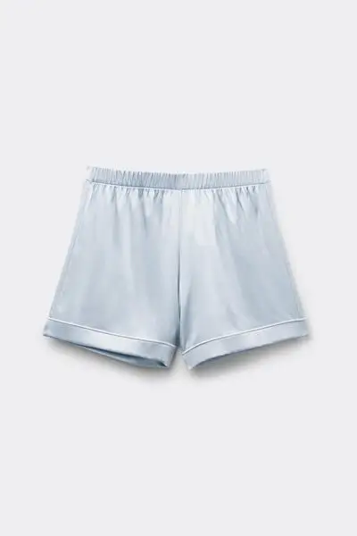 Intimissimi Pantaloncino Seta con Profilo Donna Azzurro