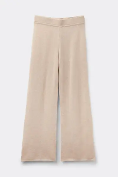 Intimissimi Pantaloni Lunghi a Palazzo 100% Cashmere Donna Beige