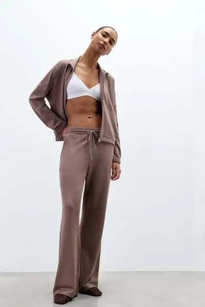 Intimissimi Pantaloni Lunghi in Modal e Cotone Sporty & Chic Donna Marrone