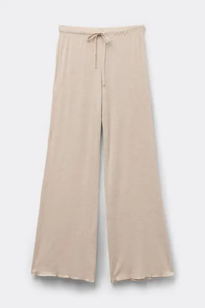 Intimissimi Pantaloni Lunghi Palazzo in Modal con Cashmere Light Donna Beige
