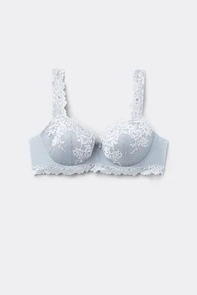 Reggiseno a Balconcino Sofia in Pretty Flowers Donna Azzurro