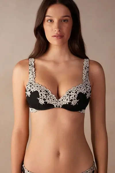 Intimissimi Reggiseno Super Push-up Gioia Pretty Flowers Donna Multicolore