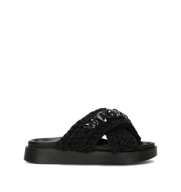 INUIKII Ciabatta donna nera Vario