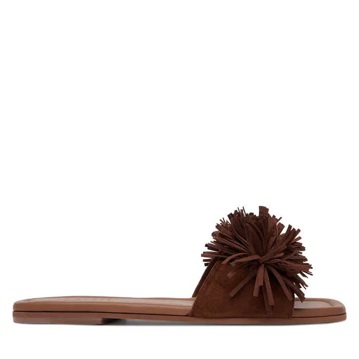 Inuikii Ciabatte Fringes Flower 1014 003 0031 150 Marrone