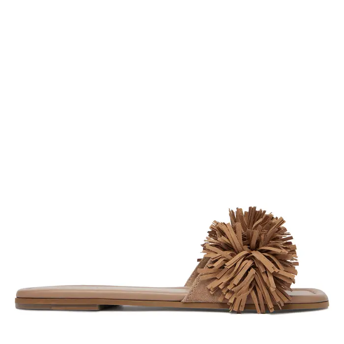 Inuikii Ciabatte Fringes Flower 1014 003 0031 250 Beige scuro