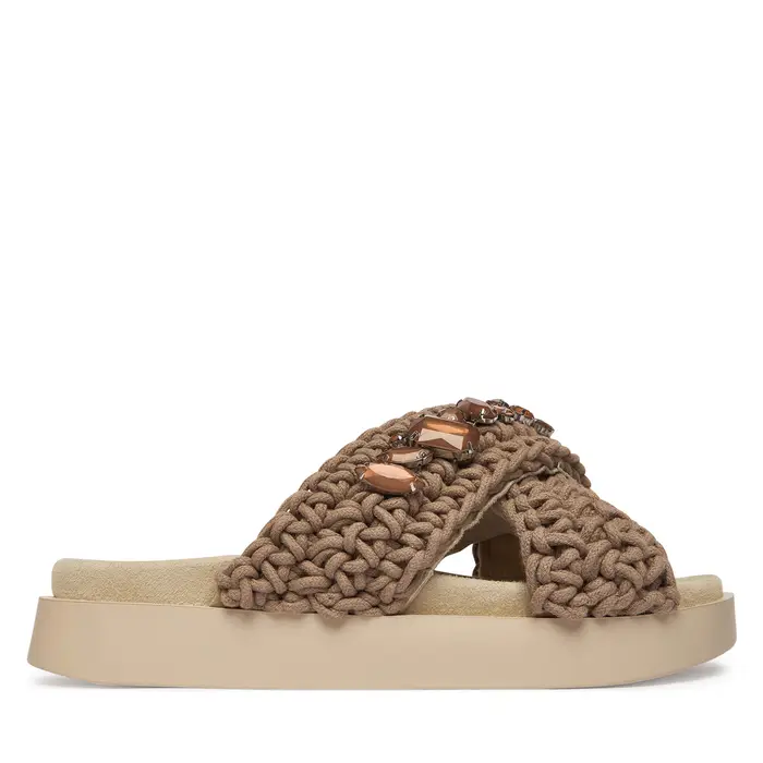 Inuikii Ciabatte Woven Stones 1004 003 0073 Beige chiaro