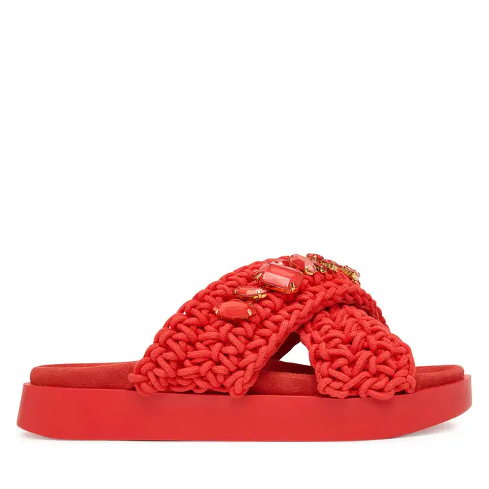 Inuikii Ciabatte Woven Stones 1004 003 0073 Rosso