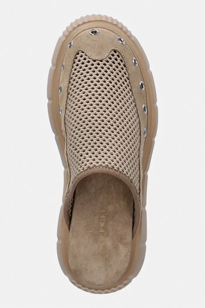 Inuikii ciabatte slide da donna Matilda Mule Net Beige