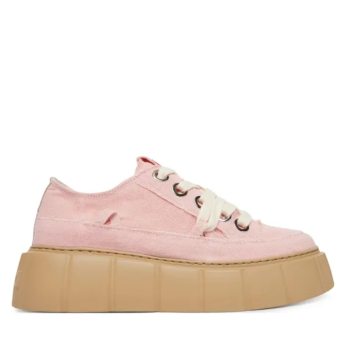 Inuikii Sneakers Matilda Frayed 1001-001-0181 Rosa chiaro