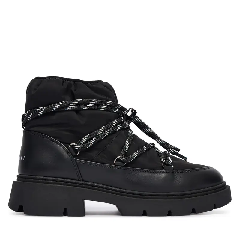 Inuikii Stivali da neve Biker Puffer 1002 001 0021 Nero