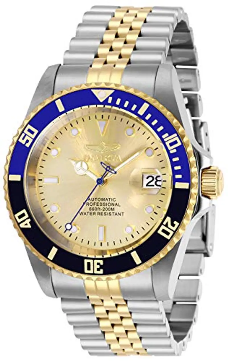 Invicta 29181 Pro Diver Orologio da Uomo acciaio inossidabile Automatico quadrante oro