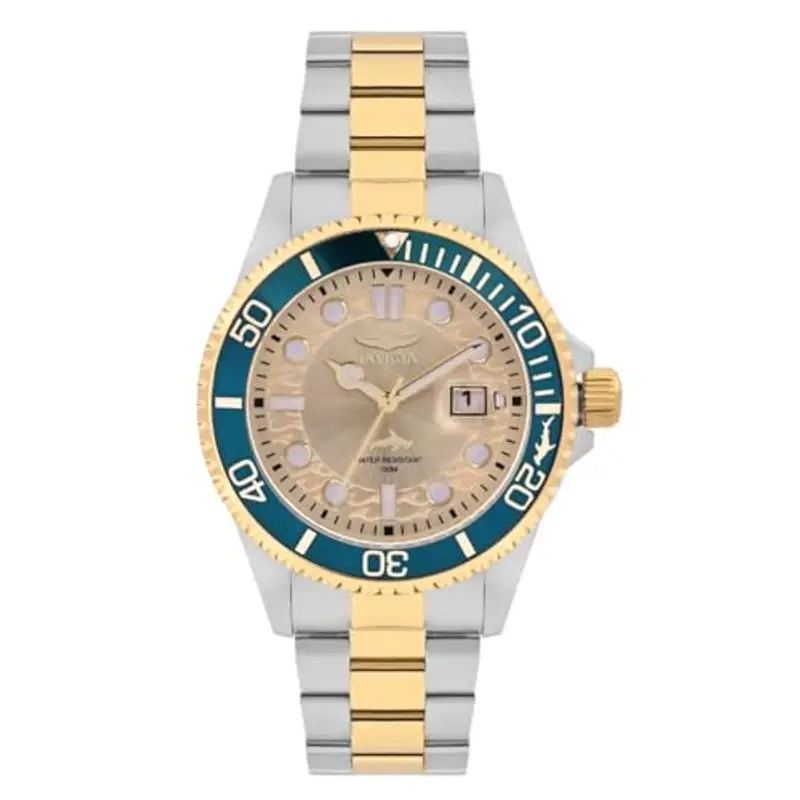 Invicta Pro Diver - Orologio da Uomo in Acciaio Inossidabile con Movimento al Quarzo, Bicolore/Blu