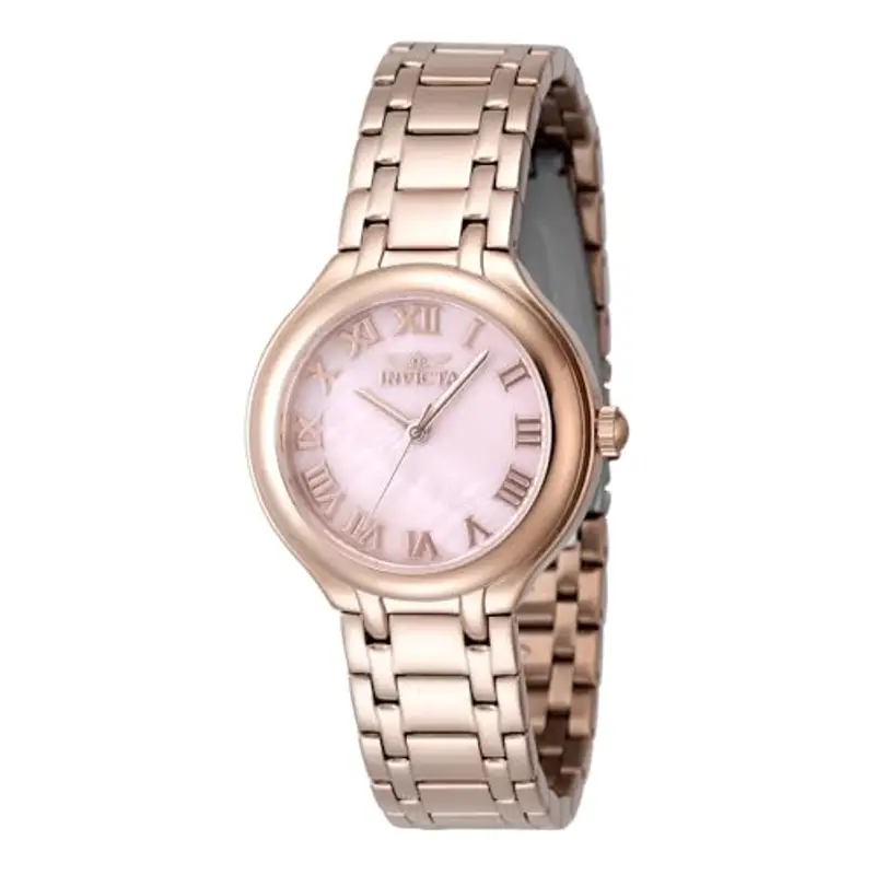 Invicta Wildflower Orologio da Donna in acciaio inossidabile con movimento Quarzo - 32mm, Oro rosa/rosa