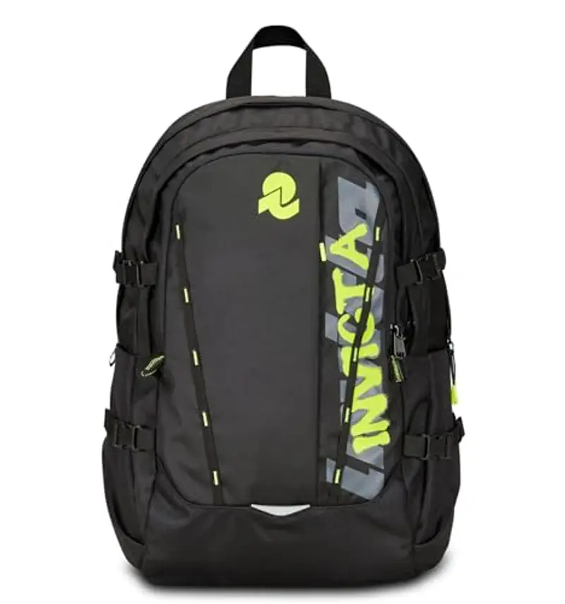 Invicta Zaino Ufficio Act Plus Color Change Line, Nero, Doppio Scomparto Con Tasca PC, Tasca Borraccia, Tasca Con