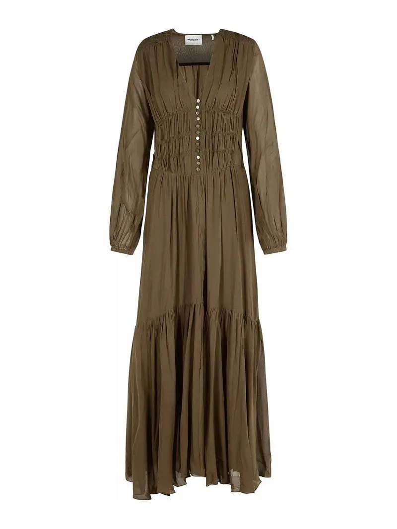 Isabel Marant BRIANE KAKI VISCOSE Verde