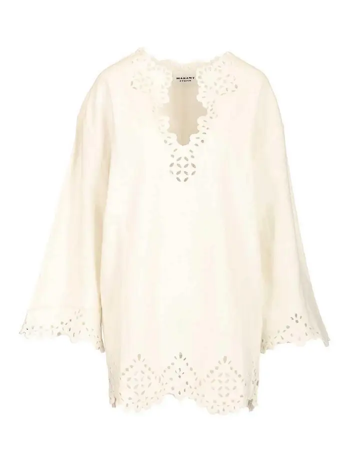 Isabel Marant Etoile Abito corto Shrazade Bianco