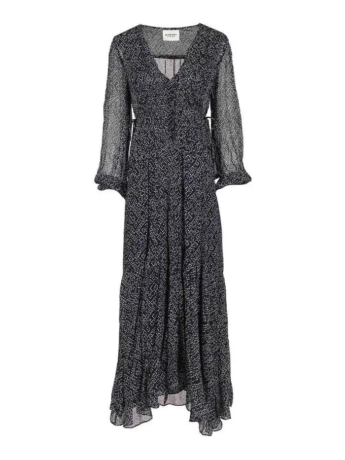 Isabel Marant Etoile Abito lungo Briane Blu