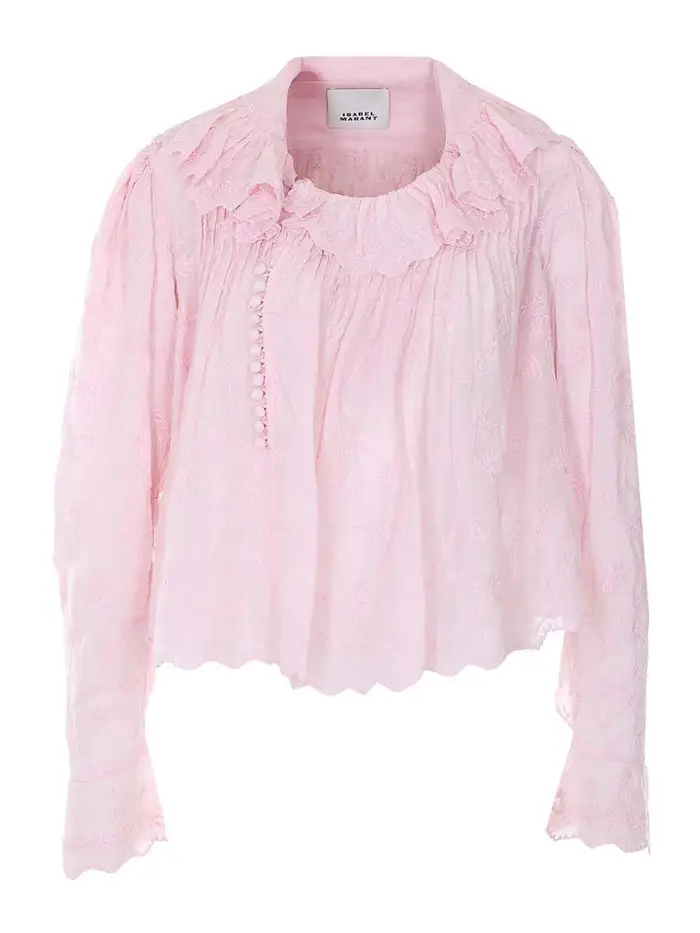 Isabel Marant Etoile Camicia Zelly rosa Color Carne E Neutri
