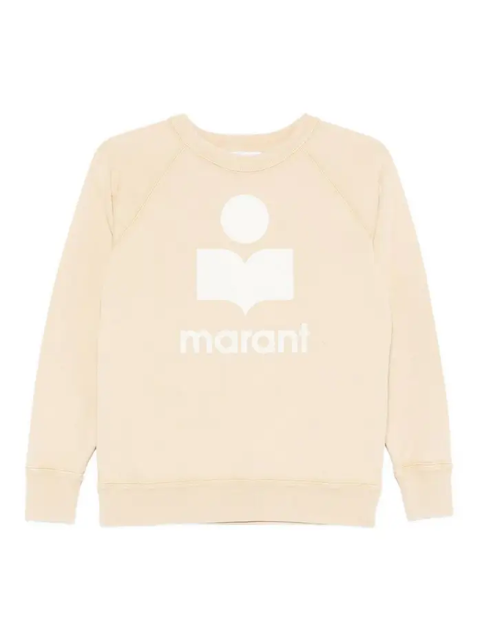Isabel Marant Etoile Felpa Gialla Con Logo Ricamato Giallo