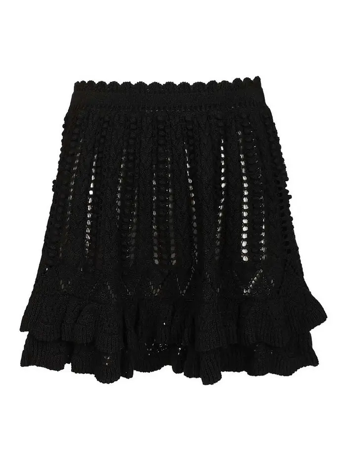 Isabel Marant Etoile Nelle Mini Skirt Nero