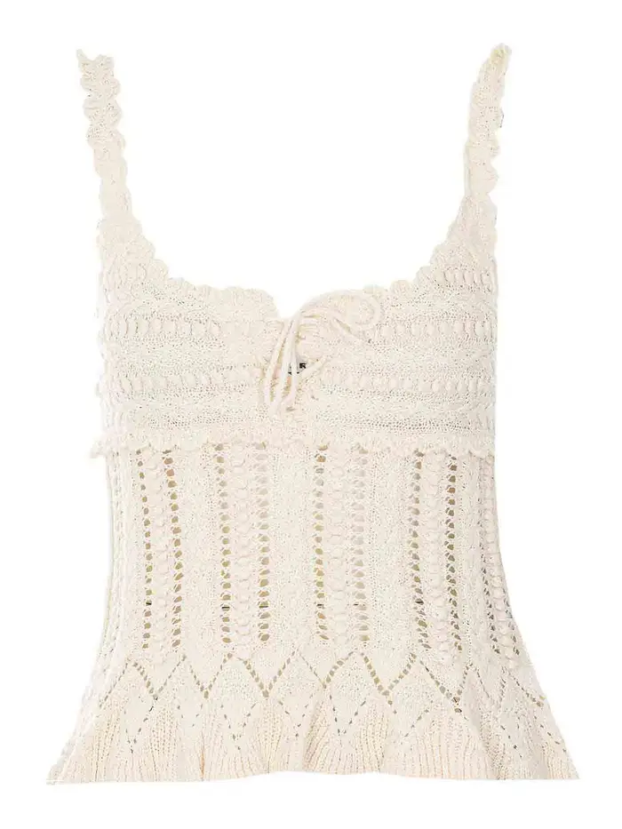 Isabel Marant Etoile Top in maglia Neves Beige