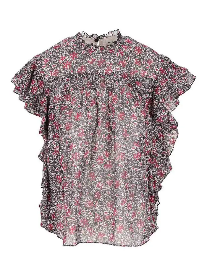Isabel Marant Etoile Top Rosso Scuro