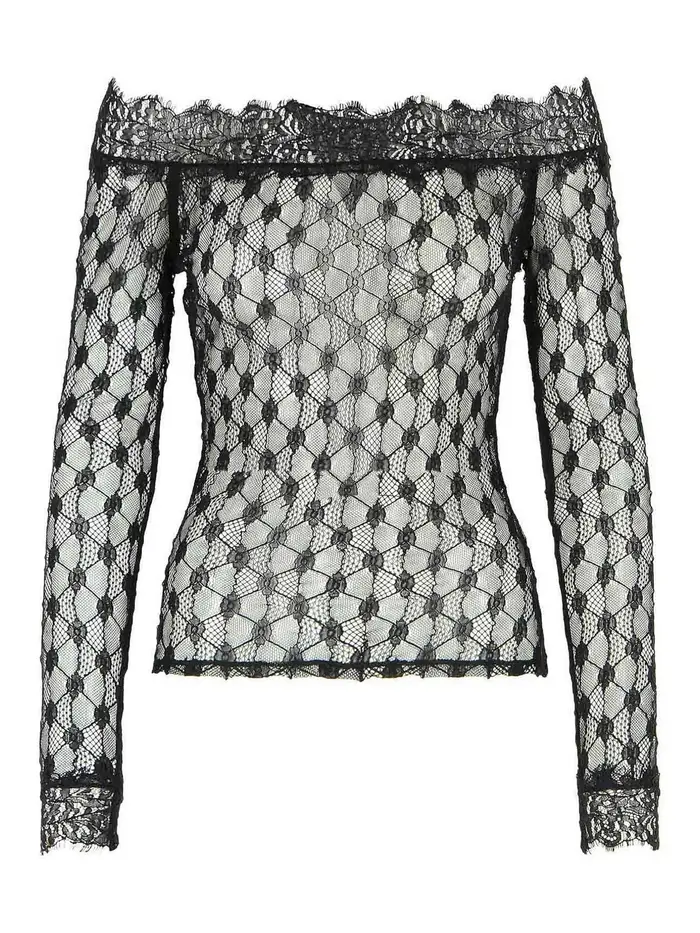 Isabel Marant Maglione di miscela di poliammide nera Nero