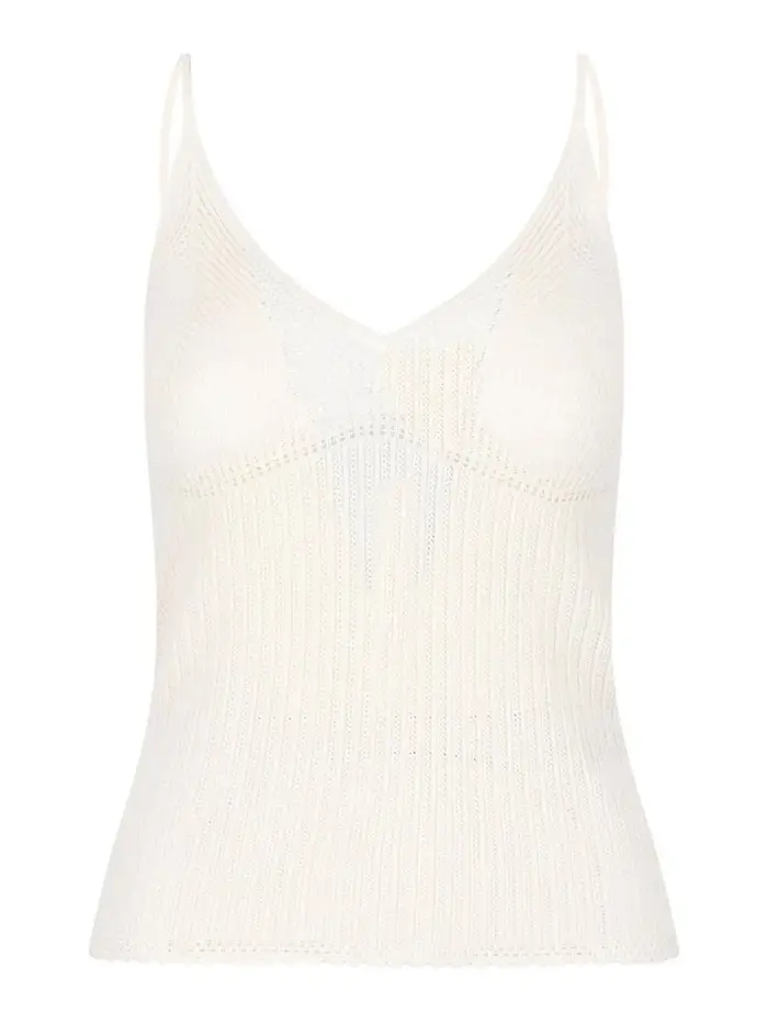 Isabel Marant Tank top a coste Crema