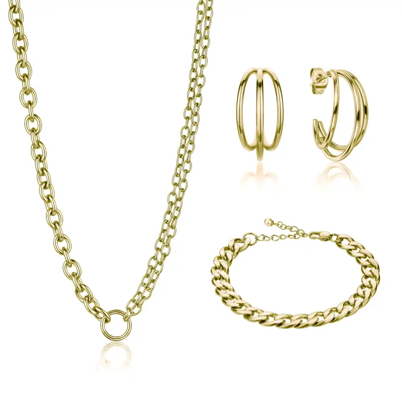Isabella Ford Set di collana, bracciale e orecchini Chelou