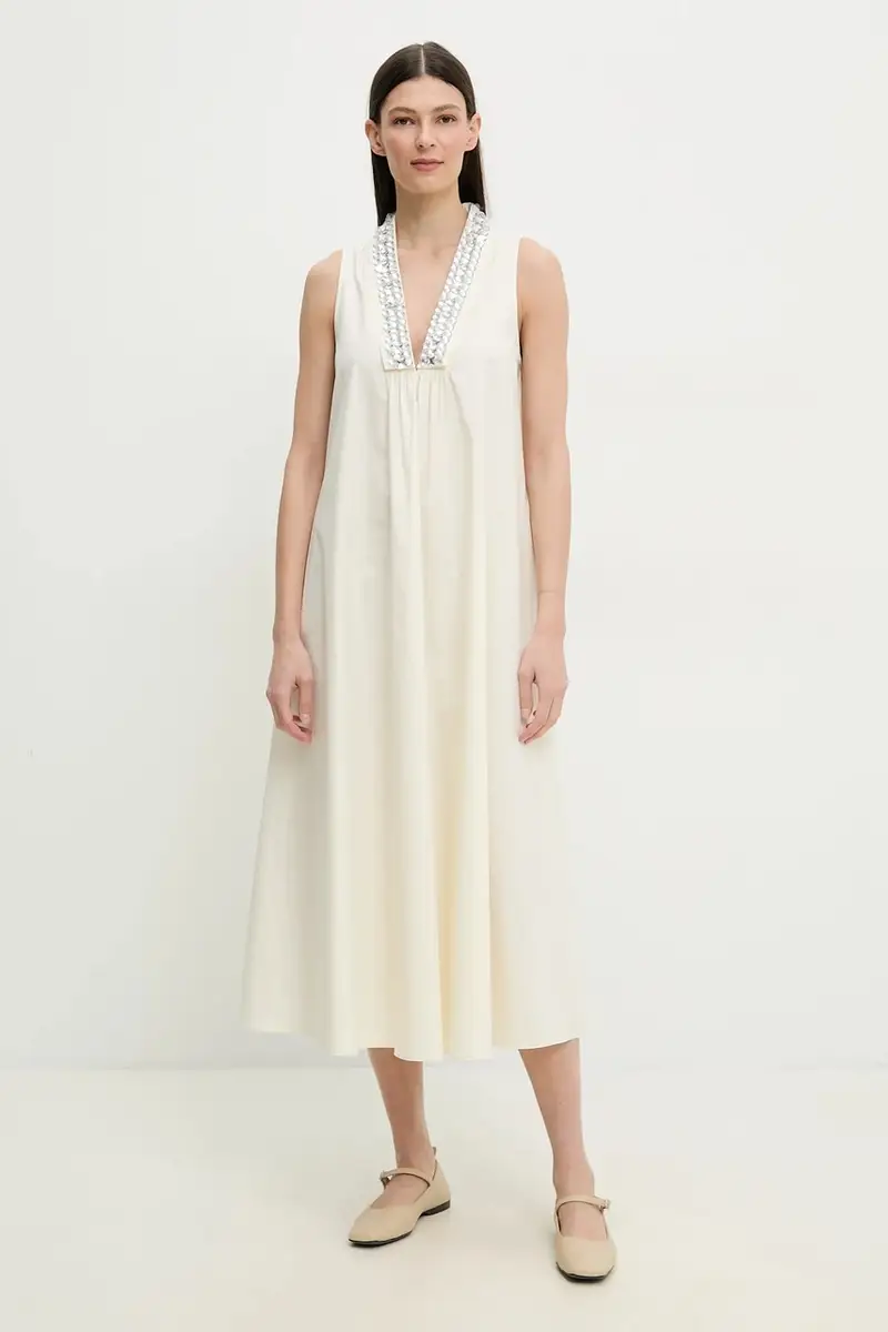 Isabelle Blanche vestito colore beige IS25SS-A056-T012