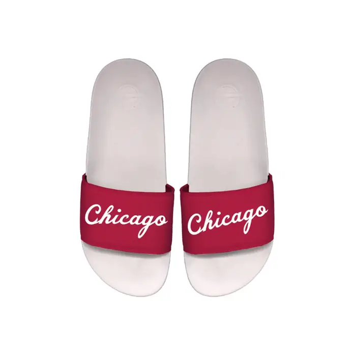 ISlide Infradito Chicago Bulls Two Tone Blanc
