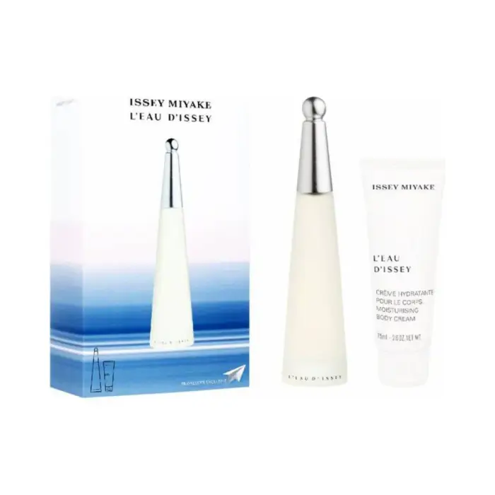Issey Miyake L Eau D Issey Set regalo 100 ml Eau de Toilette donna e crema idratante per il corpo L Eau D Issey 75 ml