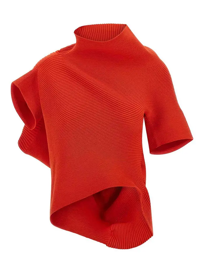 Issey Miyake Life Form Top Rosso