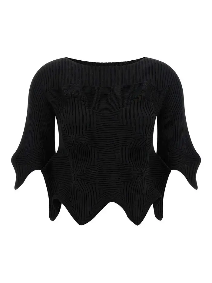 Issey Miyake Linkage Top Nero