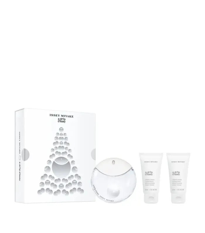 Issey miyake Set natalizio 2023 A Drop d Issey Crema idratante per le mani 2 pezzi 50 ml + A Drop d Issey Eau De Parfum da donna 50 ml