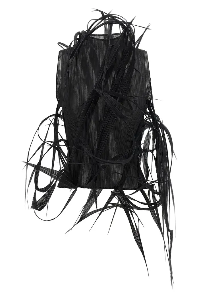 ISSEY MIYAKE Top Urban Jungle Nero