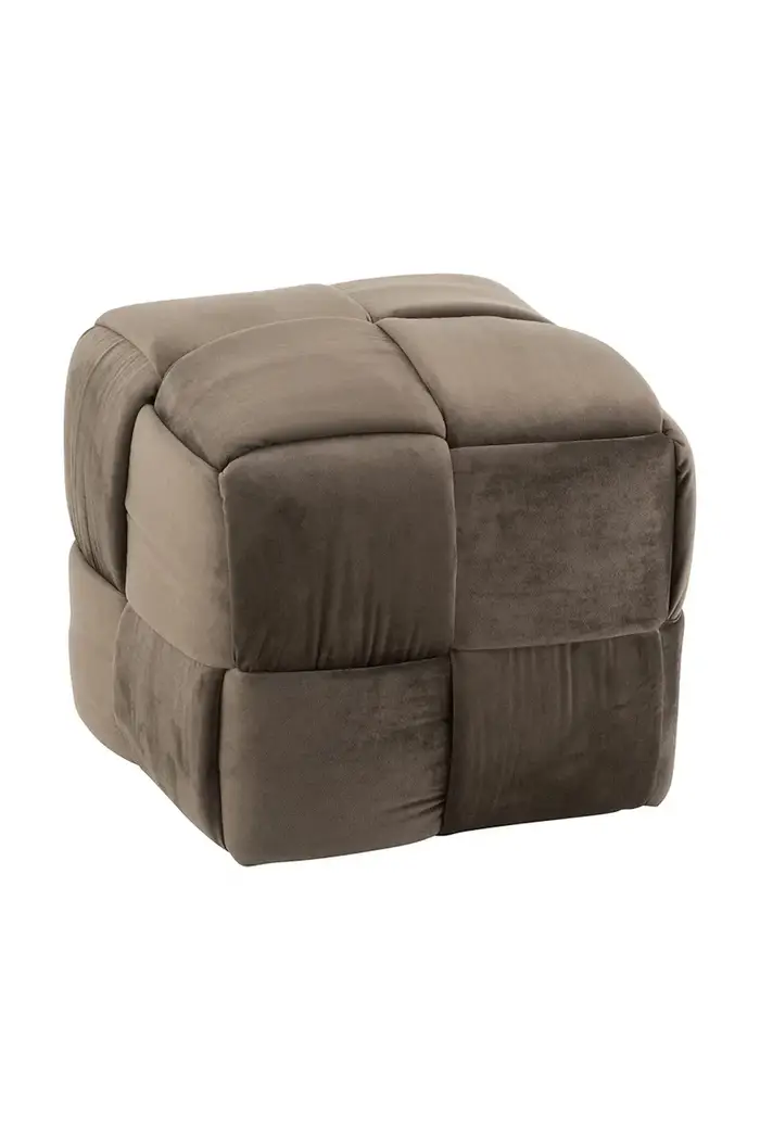 pouf in materiale tessile Marrone